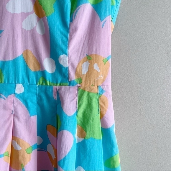 Lilly Pulitzer Lexington Fit & Flare Mini Dress in Shorely Blue Mojo, Size 0 - Picture 6 of 11